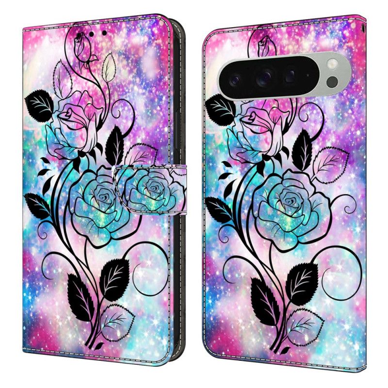 Kotelot Google Pixel 10 Pro Xl Puhelinkuoret Vaaleanpunainen Ja Sininen Kuvio