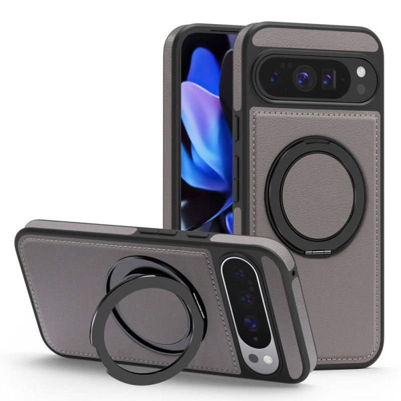 Kuori Google Pixel 10 Pro Xl Magsafe-yhteensopiva Sormuspidike Mokkanahkakuvio