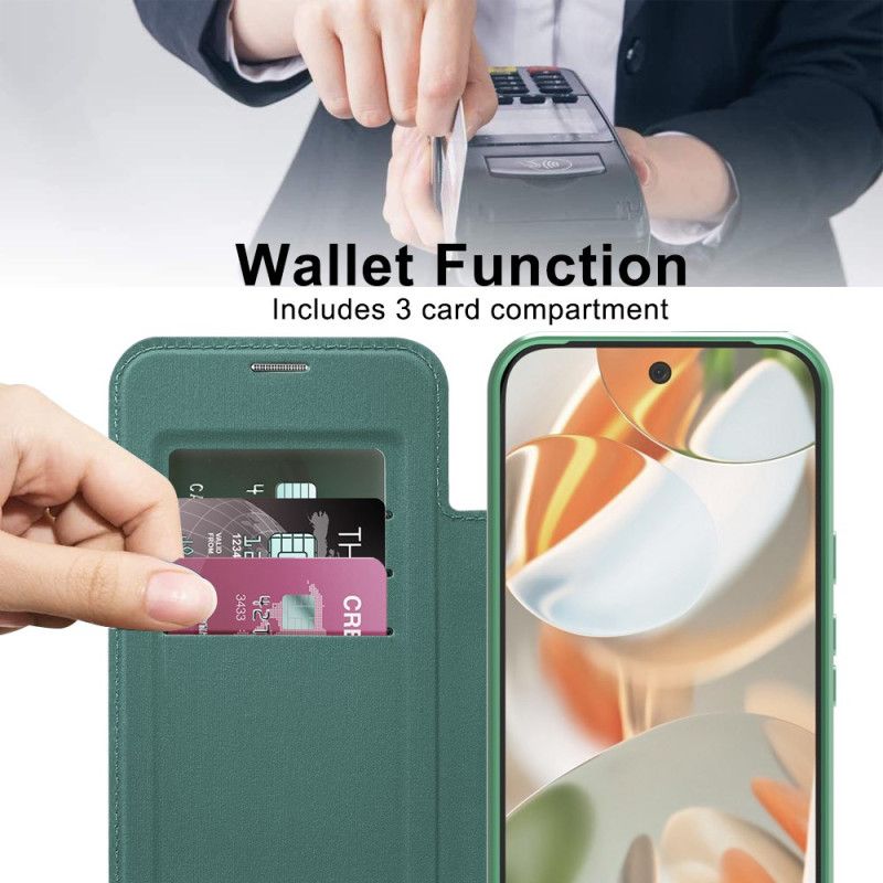 Nahkakotelo Google Pixel 10 Pro Xl Magsafe-yhteensopiva Rfid:n Kanssa Esto Suojakuori