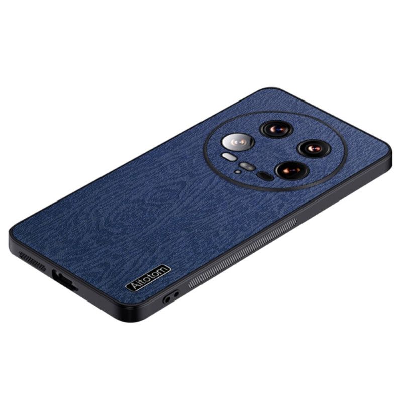 Kuori Xiaomi 14 Ultra Nahkatyylinen Puurakenne Suojakuori