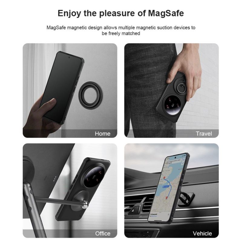 Kuori Xiaomi 14 Ultra Yhteensopiva Magsafe Nillkinin Kanssa Suojakuori