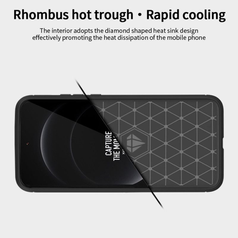 Puhelinkuoret Xiaomi 14 Ultra Mofi-harjattu Hiilikuitu