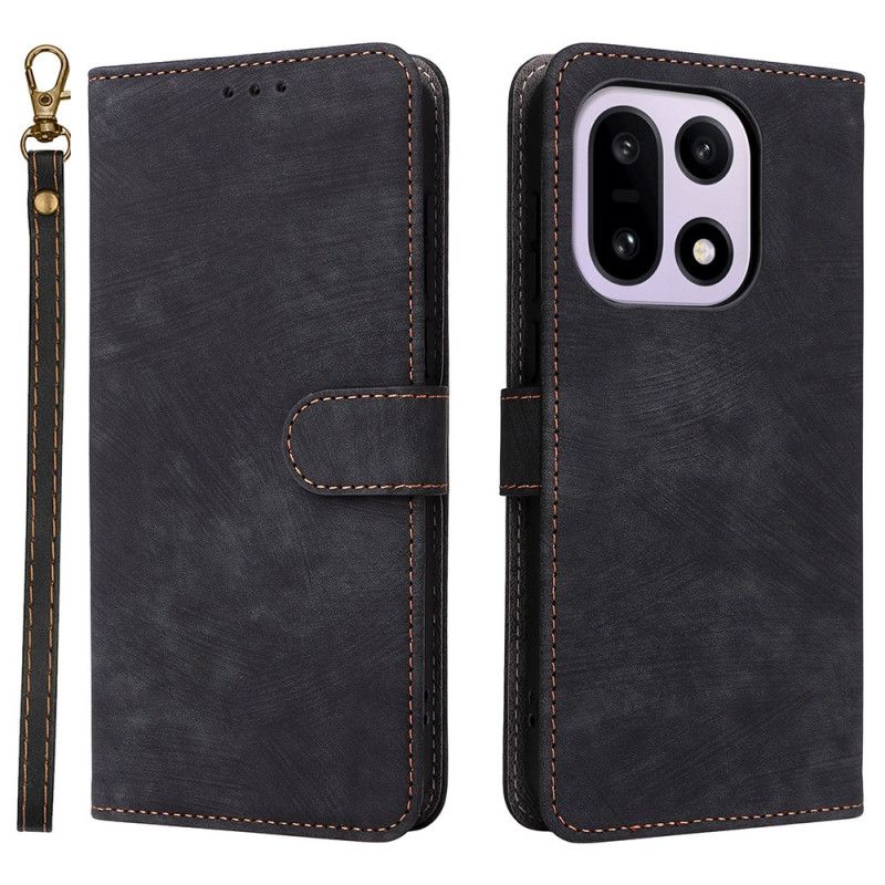 Kotelot Oneplus 15 Puhelinkuoret Mokkanahkaefekti Hihnalla