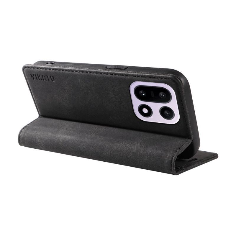 Nahkakotelo Oneplus 15 Yikatu Mokkanahkaefekti Suojakuori