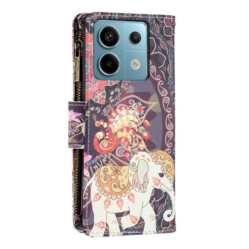 Kotelot Xiaomi Redmi Note 13 Pro 4g Tribal Elephant -lompakko Hihnalla