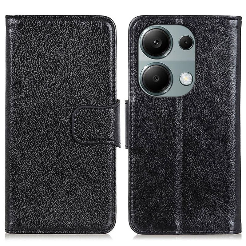 Nahkakotelo Xiaomi Redmi Note 13 Pro 4g Halkaistu Nappanahka