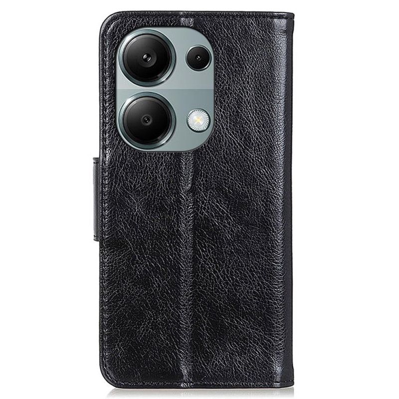 Nahkakotelo Xiaomi Redmi Note 13 Pro 4g Halkaistu Nappanahka