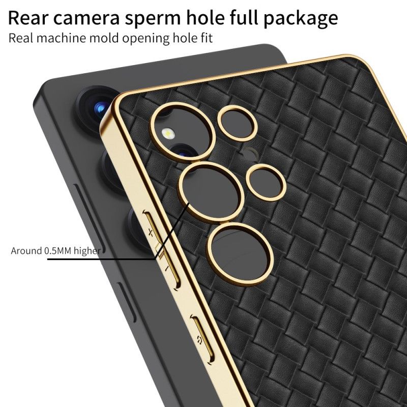 Case Samsung Galaxy S25 Ultra 5g Puhelinkuoret Kudottu Tekstuuri