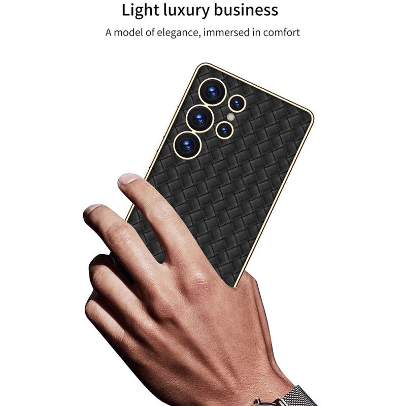 Case Samsung Galaxy S25 Ultra 5g Puhelinkuoret Kudottu Tekstuuri