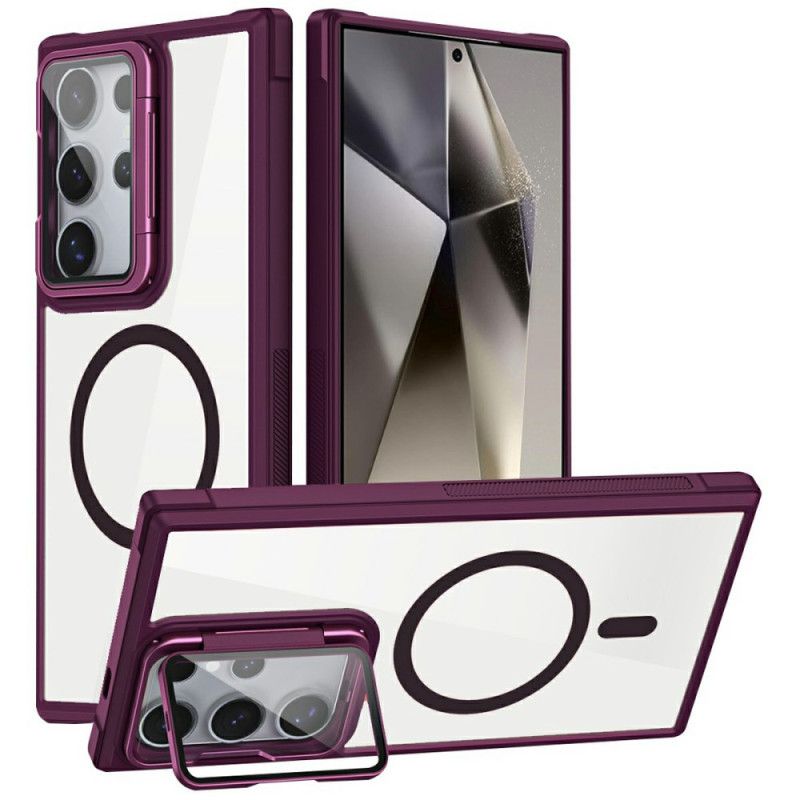 Case Samsung Galaxy S25 Ultra 5g Puhelinkuoret Magsafe-yhteensopiva Sisäänrakennetulla Jalustalla