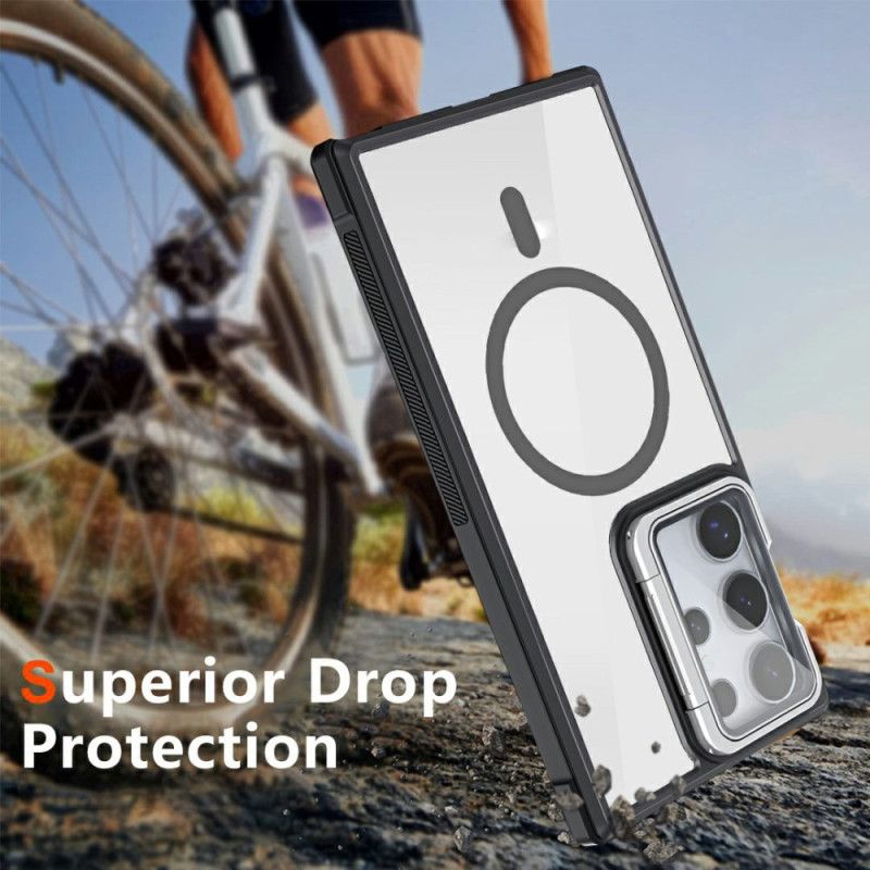 Case Samsung Galaxy S25 Ultra 5g Puhelinkuoret Magsafe-yhteensopiva Sisäänrakennetulla Jalustalla