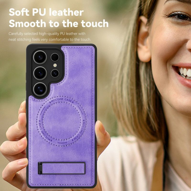 Case Samsung Galaxy S25 Ultra 5g Puhelinkuoret Nahkakuvio Yhteensopiva Magsafen Kanssa