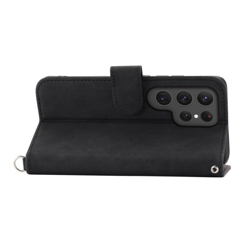 Kotelot Samsung Galaxy S25 Ultra 5g Kukkakuvio Ja Hihnat