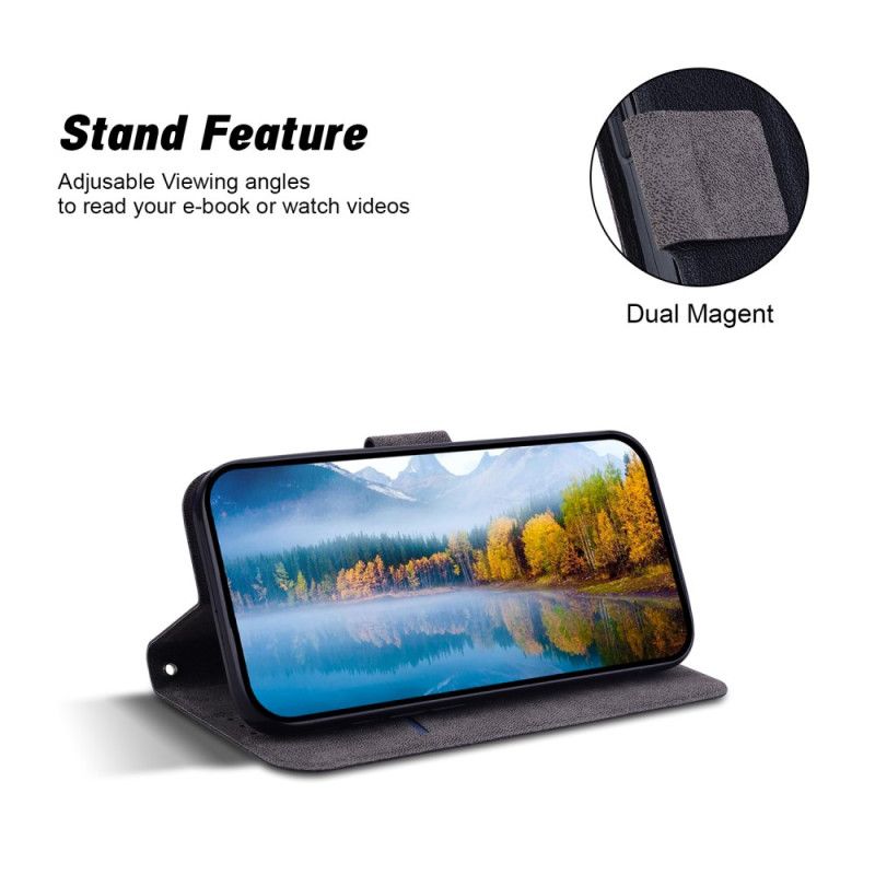 Kotelot Samsung Galaxy S25 Ultra 5g Yksivärinen Nahkakuvio Hihnalla