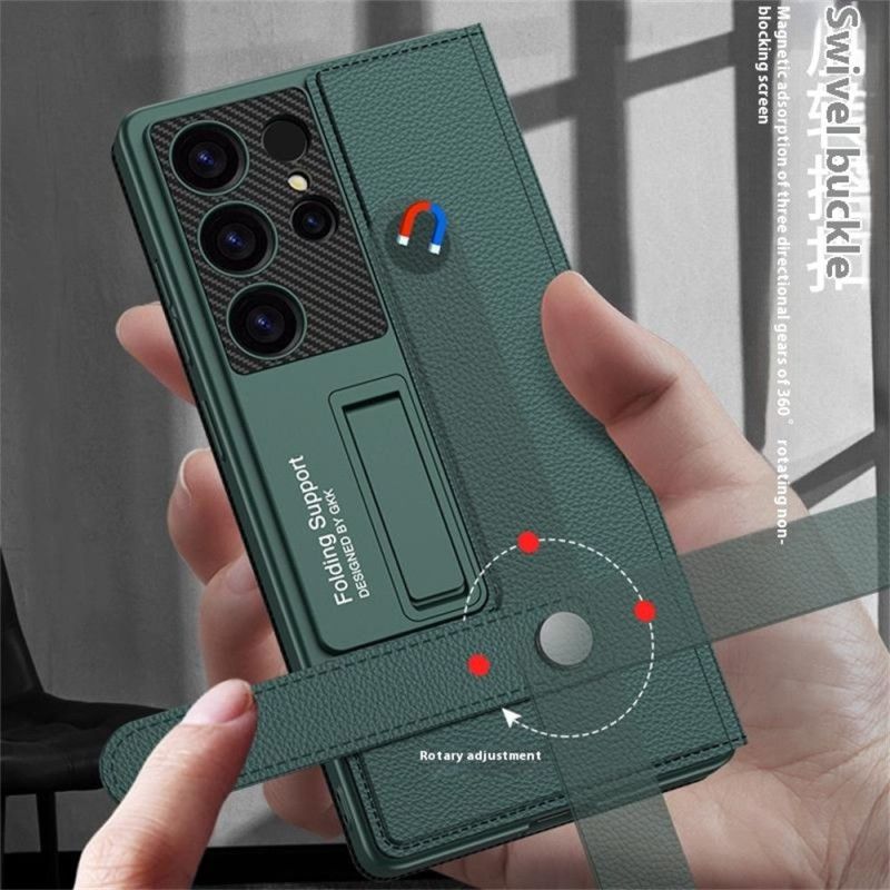 Kuori Samsung Galaxy S25 Ultra 5g Gkk-korttikotelolla Ja Jalustalla