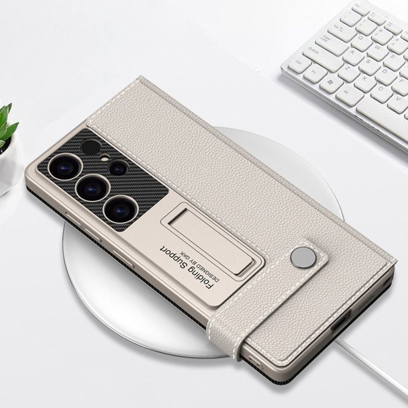 Kuori Samsung Galaxy S25 Ultra 5g Gkk-korttikotelolla Ja Jalustalla