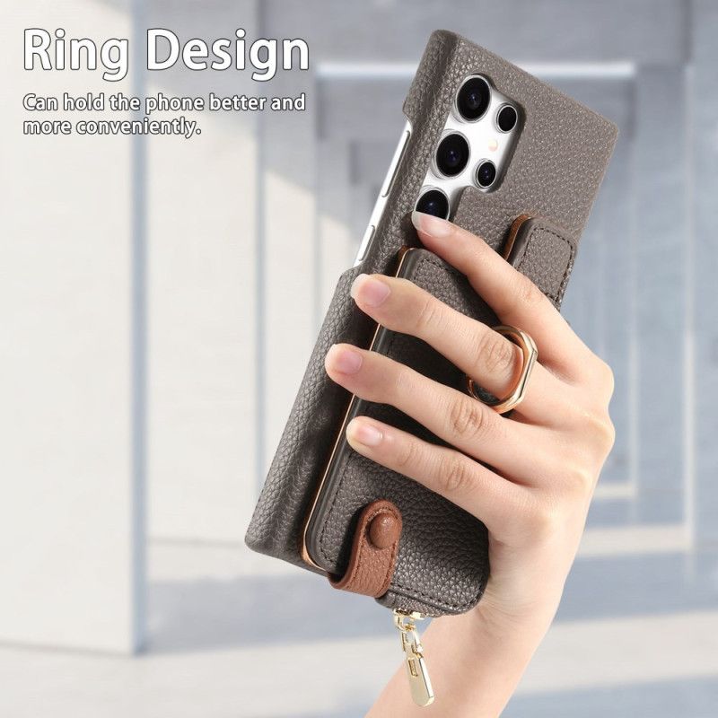 Kuori Samsung Galaxy S25 Ultra 5g Keinonahkainen Lompakko Suojakuori