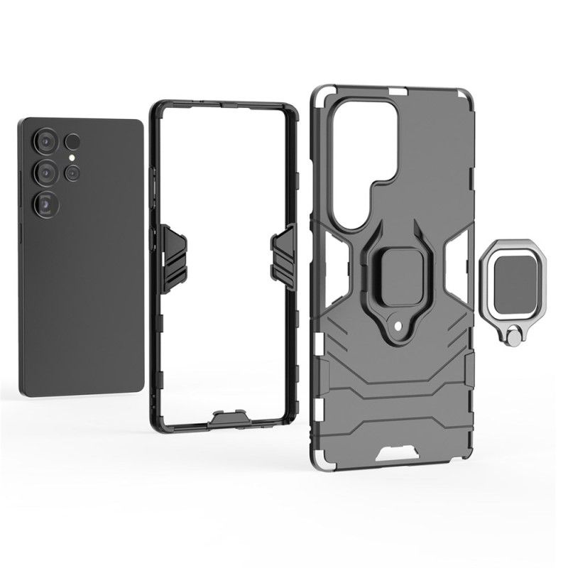 Kuori Samsung Galaxy S25 Ultra 5g Kestävä Sormuksenpidike Suojakuori