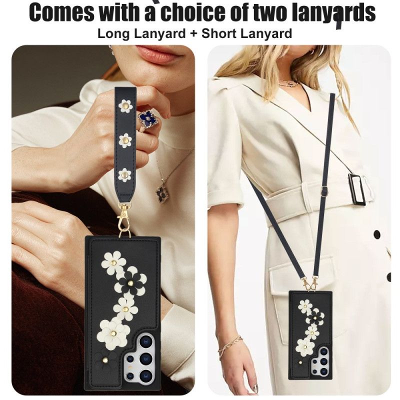 Kuori Samsung Galaxy S25 Ultra 5g Korttikotelo Narulla Ja Olkahihnalla