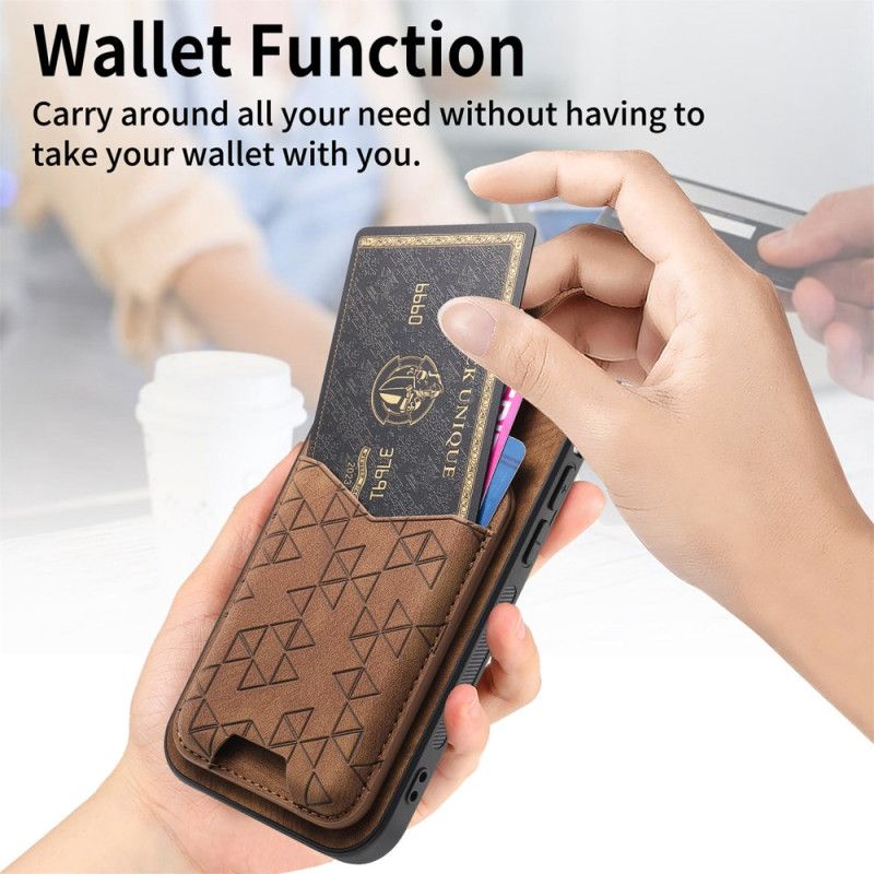 Kuori Samsung Galaxy S25 Ultra 5g Kuvioitu Korttikotelo Ja Jalusta