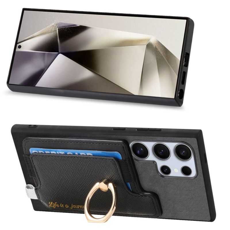 Kuori Samsung Galaxy S25 Ultra 5g Mokkanahkainen Irrotettava Korttikotelo Suojakuori