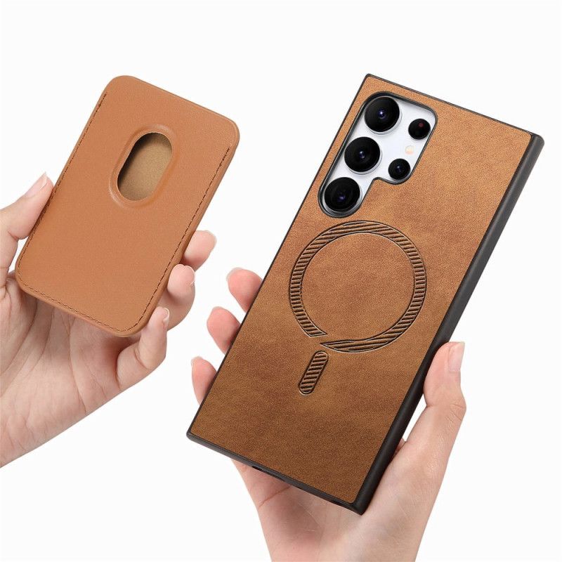 Kuori Samsung Galaxy S25 Ultra 5g Mokkanahkainen Irrotettava Magneettikorttikotelo