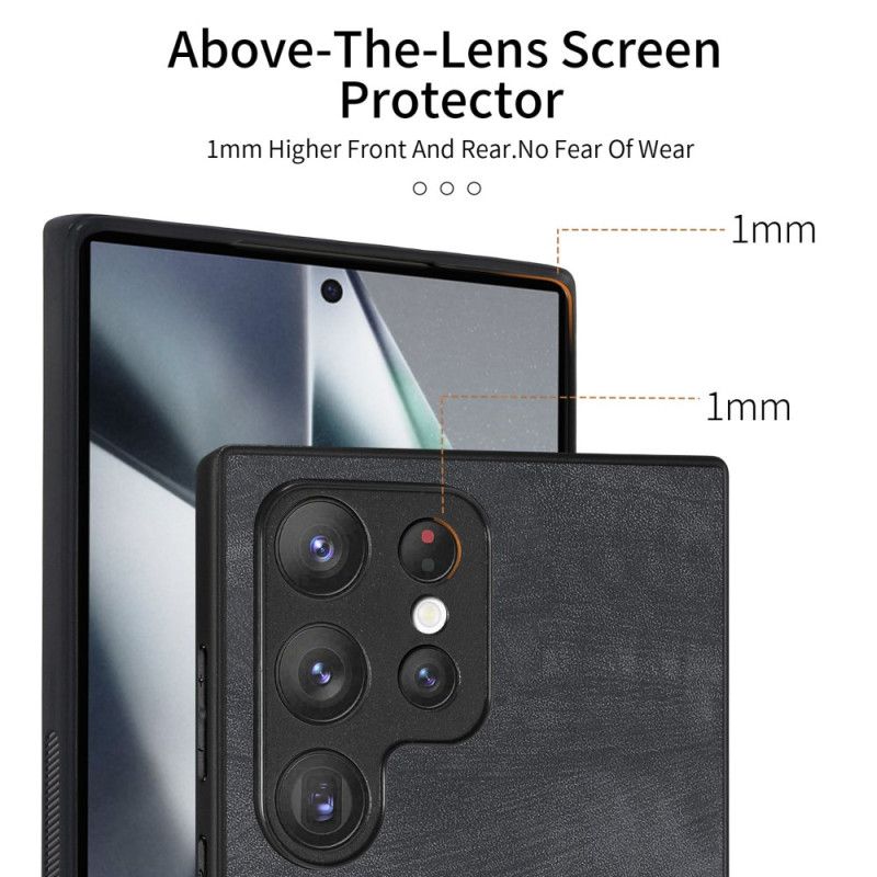 Kuori Samsung Galaxy S25 Ultra 5g Mokkanahkatyylinen