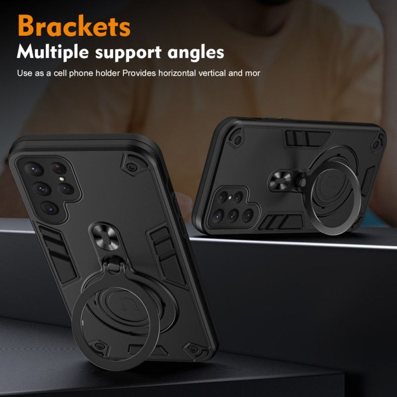 Kuori Samsung Galaxy S25 Ultra 5g Pyörivä Jalusta Ja Iskunkestävä Suoja