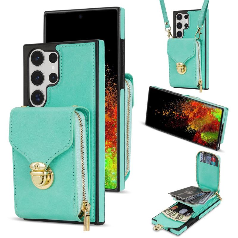 Kuori Samsung Galaxy S25 Ultra 5g Vetoketjullinen Ja Olkalaukku