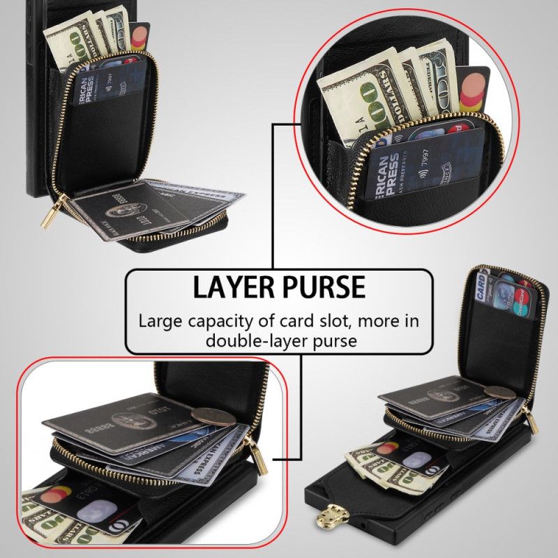 Kuori Samsung Galaxy S25 Ultra 5g Vetoketjullinen Ja Olkalaukku