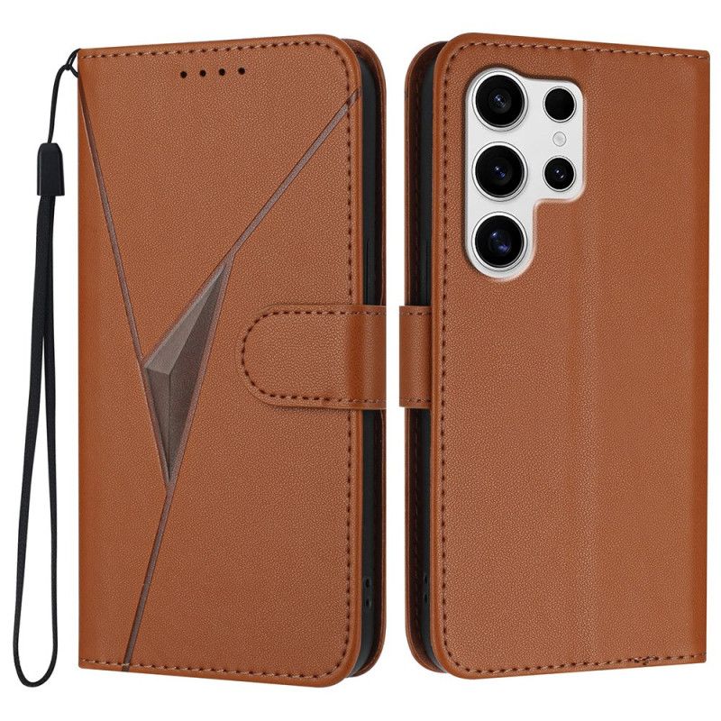 Nahkakotelo Samsung Galaxy S25 Ultra 5g Kolmiokuvio