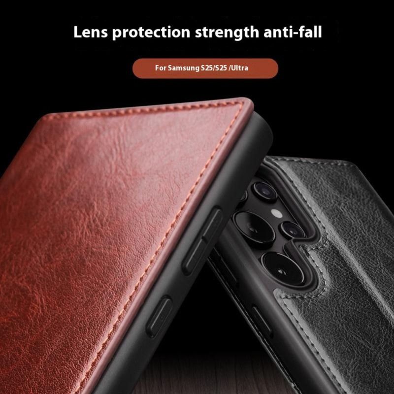 Nahkakotelo Samsung Galaxy S25 Ultra 5g Qialino-nahka