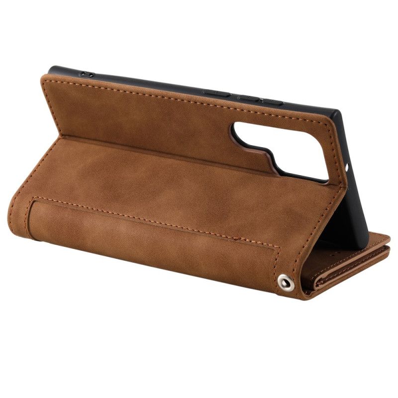 Nahkakotelo Samsung Galaxy S25 Ultra 5g Vetoketjullinen Lompakko