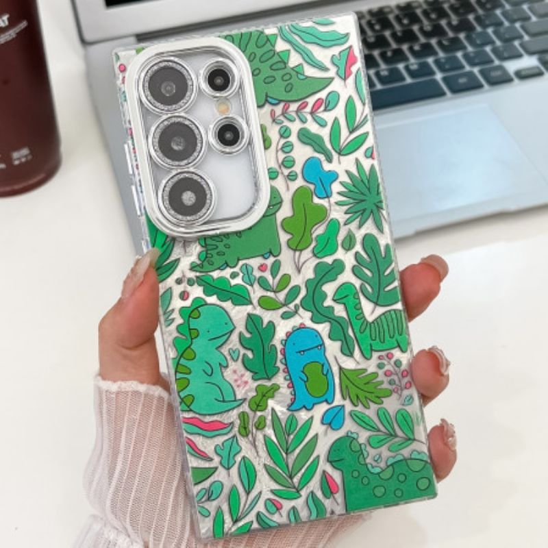 Puhelinkuoret Samsung Galaxy S25 Ultra 5g Hauskoja Dinosauruksia Linssinsuojalla