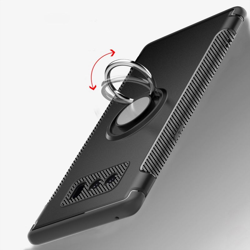 Kuori Samsung Galaxy Note 8 Tummansininen Musta Hybridirakenne Renkaalla
