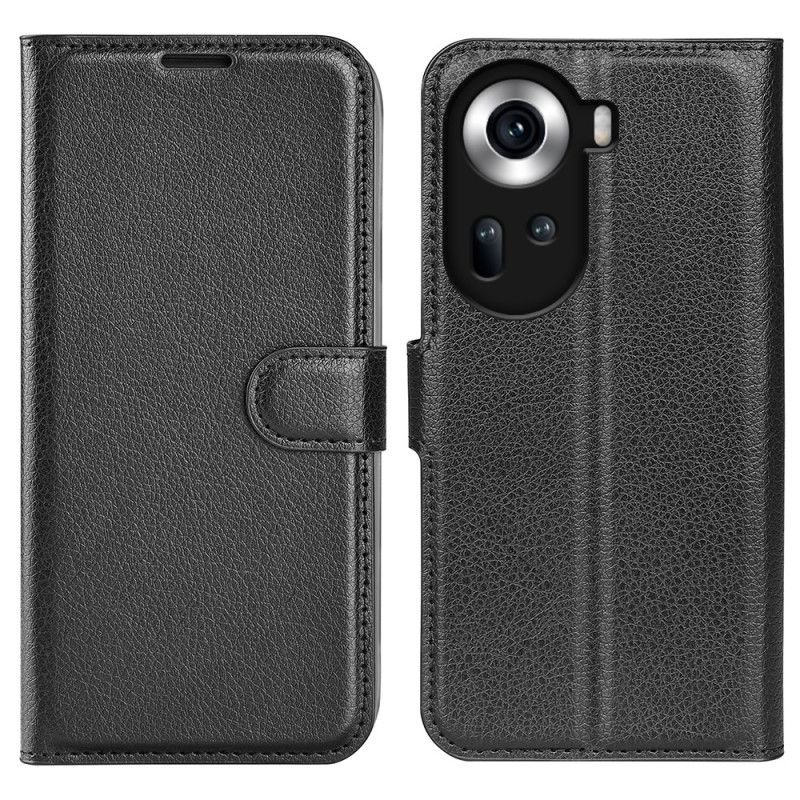 Kotelot Oppo Reno 11 5g Classic Litchi Faux Leather