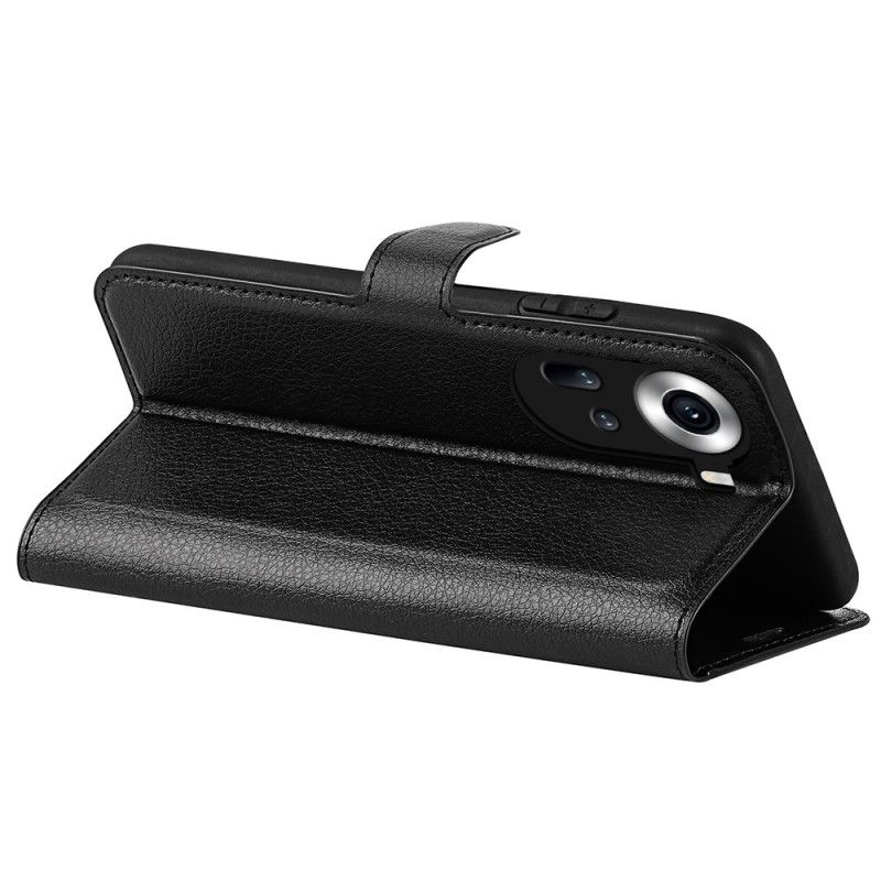 Kotelot Oppo Reno 11 5g Classic Litchi Faux Leather