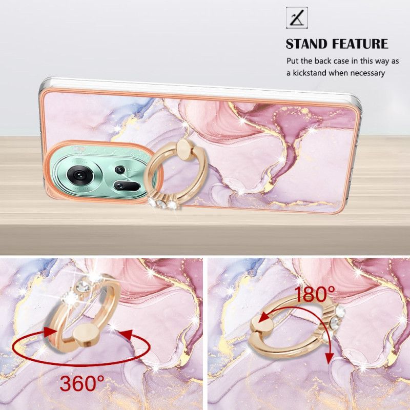 Kuori Oppo Reno 11 5g Marble Design -tukirengas
