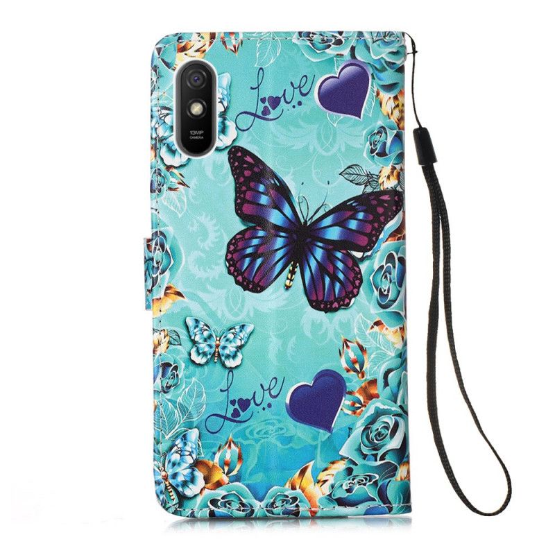 Kotelot Xiaomi Redmi 9A Rakkaus Perhosia Tangoilla Suojakuori