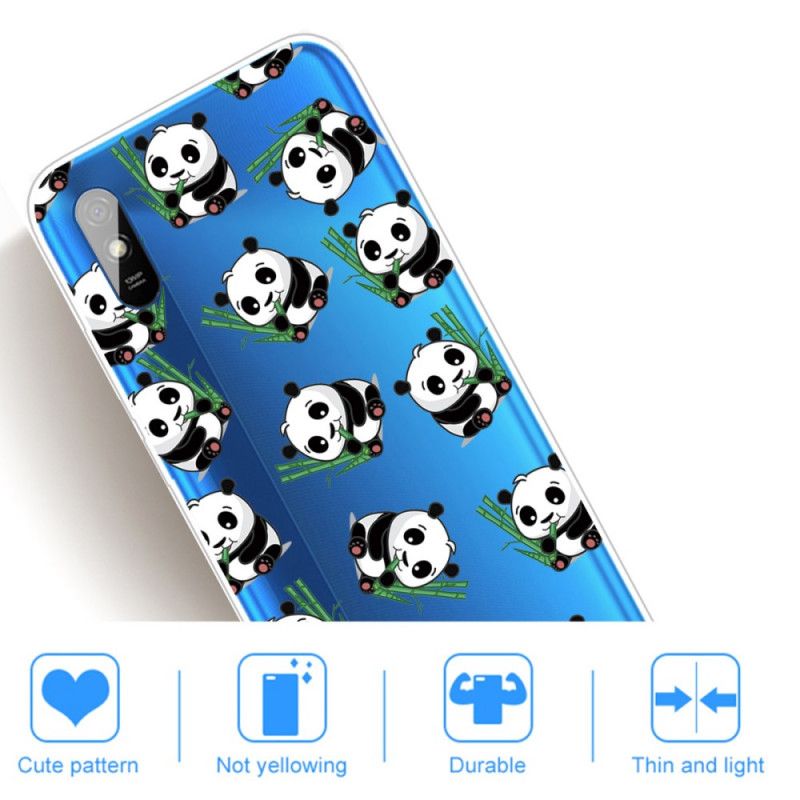 Kuori Xiaomi Redmi 9A Pienet Pandat Suojakuori