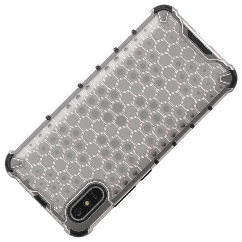 Kuori Xiaomi Redmi 9A Valkoinen Musta Hunajakennotyyli Suojakuori