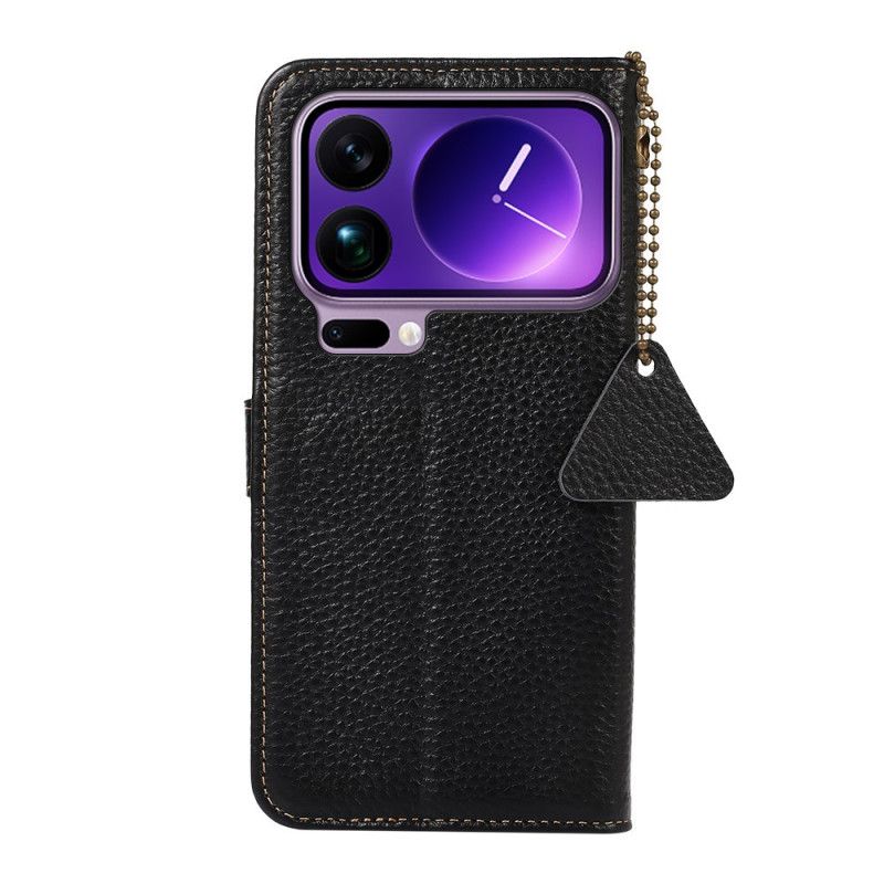 Kotelot Xiaomi 17 Pro Aitoa Nahkaa Rfid-suojauksella