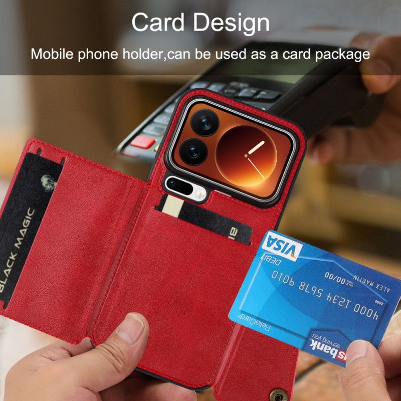 Kotelot Xiaomi 17 Pro Korttikotelo Ja Teline Suojakuori