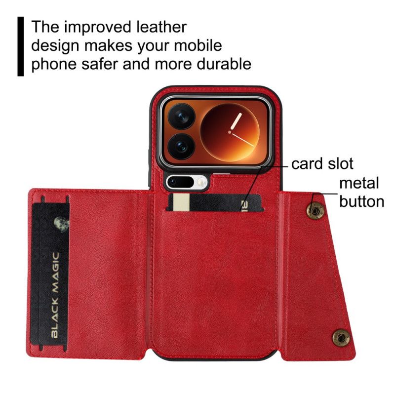 Kotelot Xiaomi 17 Pro Korttikotelo Ja Teline Suojakuori