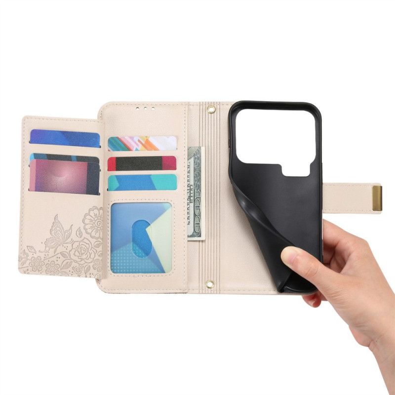 Kotelot Xiaomi 17 Pro Kukka- Ja Lehtikuvio