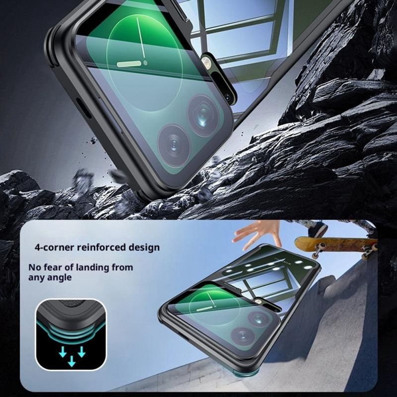 Kuori Xiaomi 17 Pro Läpinäkyvä Integroitu Jalusta Ja Kameran Suojaus Suojakuori