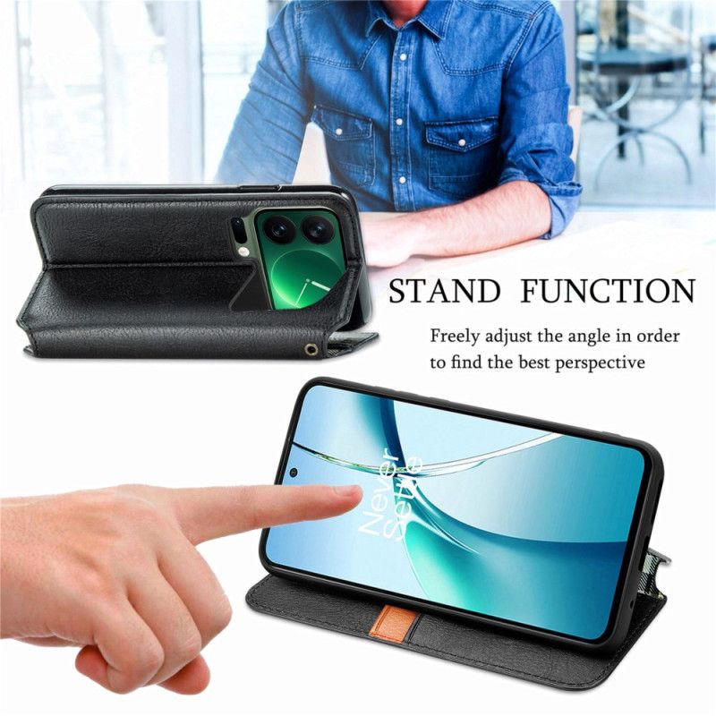 Nahkakotelo Xiaomi 17 Pro Puhelinkuoret Vintage-timanttikuvio