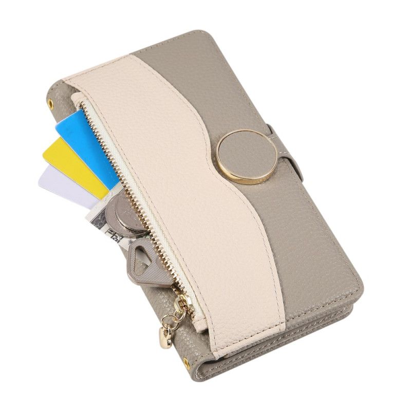 Nahkakotelo Xiaomi 17 Pro Vetoketjullinen Lompakko