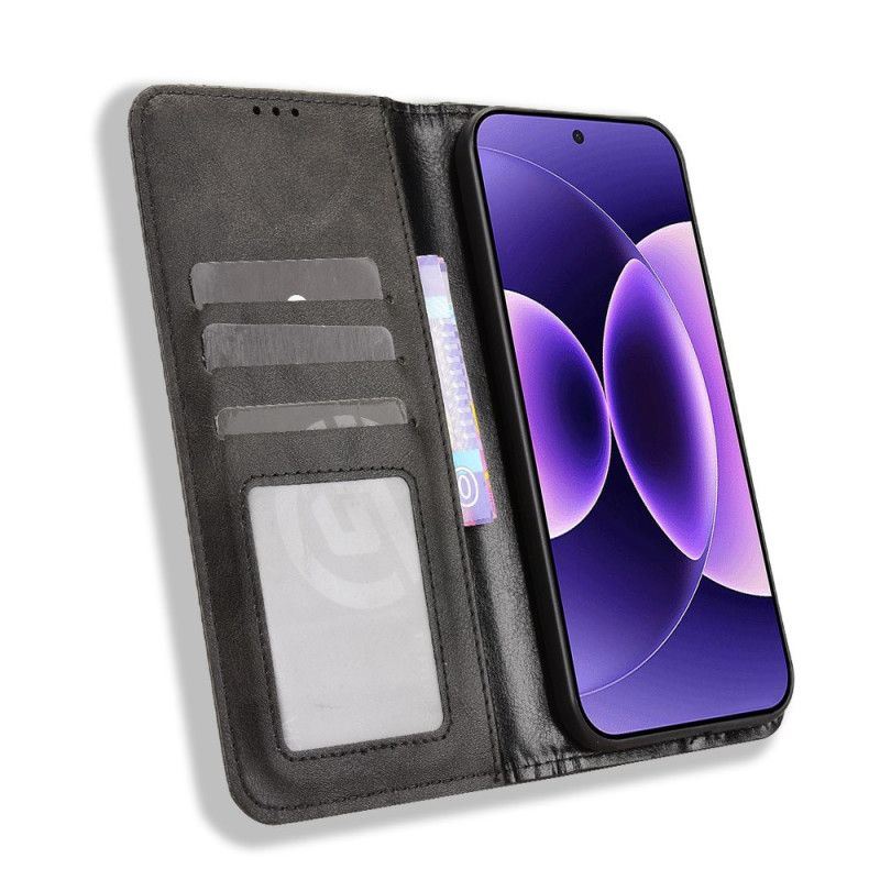 Nahkakotelo Xiaomi 17 Pro Vintage-reunus Suojakuori