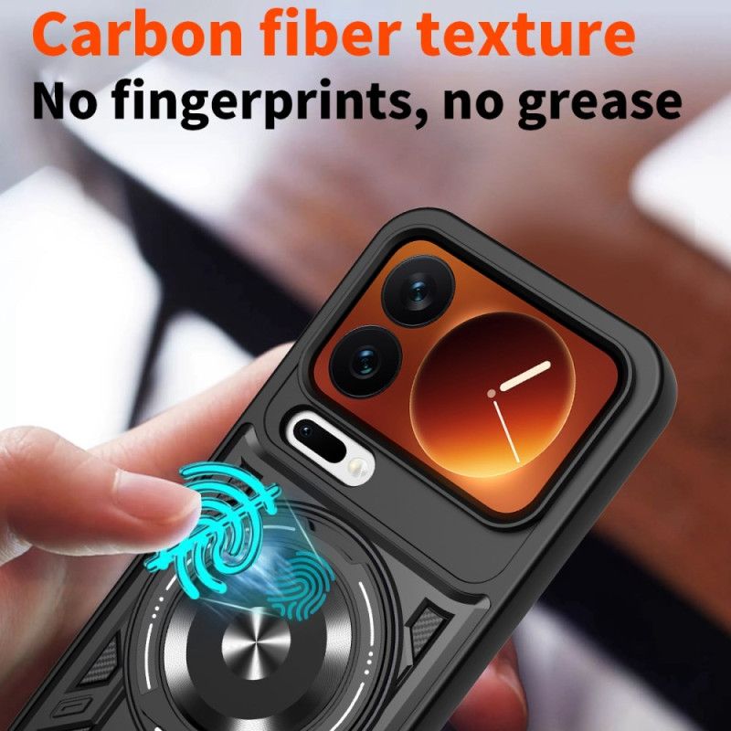 Puhelinkuoret Xiaomi 17 Pro Magneettinen Suljin Pyörivällä Jalustalla